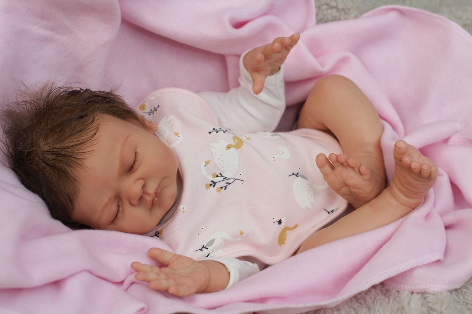 Reborn Baby Girl Bonnie Rosaly by Nikki Holland - Image 7