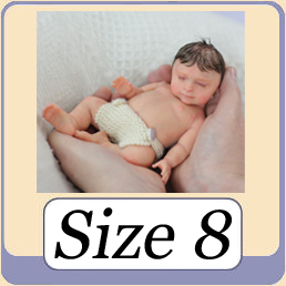 Custom Order Silicone Doll Sized 8″