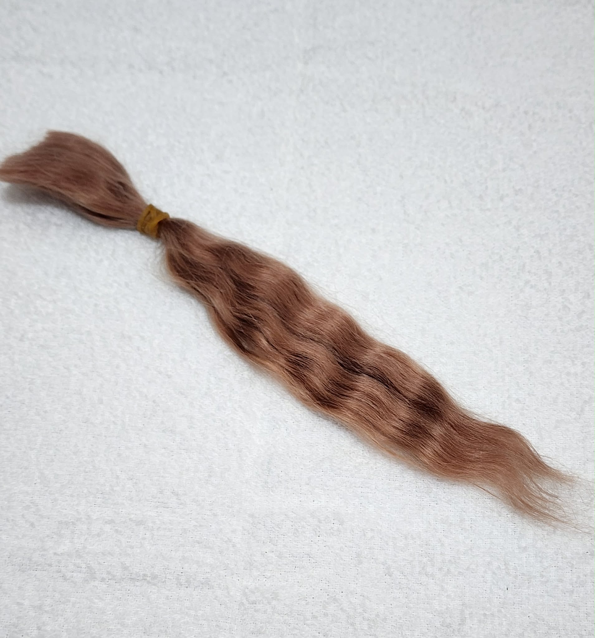 Yearling Mohair - Light Auburn Brown